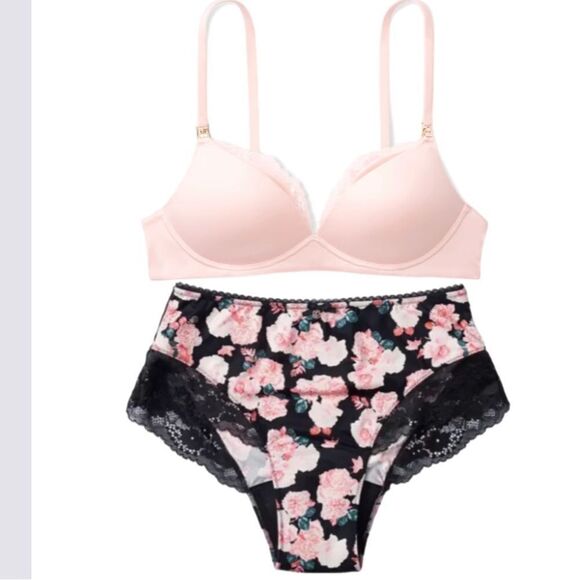 Victorias Secret Supersoft Body Maternity SET Nursing Wireless bra & Shortie - Picture 9 of 15